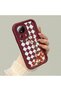 Xiaomi Mi 13 Lite Compatible Case Camera Protector Burgundy Silicone Couple Phone Case Floral Pattern