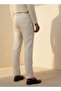 Slim Fit Linen Blend Flexi Waist Formal Trousers - 4