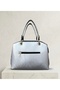Mother Women's Geometric Embroidered Hand and Shoulder Bag with 2 Compartments, Removable Long Strap and Back Pocket - 3