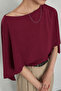 Women's Cape Detailed Trendy Blouse