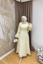 Women's Stoned and Floral Special Occasion Evening Dress - 3