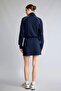 Ultra Soft Cotton Standard Fit Modal Navy Blue Mini Skirt H2002Ax26Au - 6