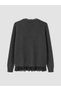 Anthracite Lace Detailed Women's Knitwear Cardigan - 4