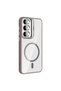 Galaxy A35 Case with Camera Stand, Magsafe Compatible, Transparent Back, Silicone - 4