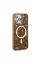 iPhone 15 Pro Case with Glitter Diamonds and Magsafe Camera Raised Silicone Brsa - 2