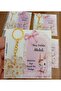Rabbit Themed Card Clover Keychain 10 Pieces Babyshower Birthday Baby Gifts