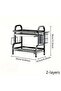 Three Tier Black Dish Drying Rack Large Capacity With Removable Utensil Basket - 4