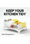 Compact Kitchen Counter Dish Drying Rack Black Rust Resistant Dish Drainer With Utensil Holder Space Efficient Small Dish Drying Rack - 5
