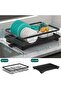Two-Tier Dish Drying Rack Black for Kitchen - 3