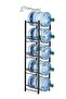 Water Cooler Jug Rack 5-Tier Water Storage Rack for 5Bottles, Detachable Heavy Duty Water Bottle Rack