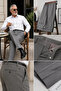 Men's fabric trousers - dad fit - classic cut - 3