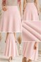 Women's Pink Knitted Scuba Crepe Casual Skirt Length:94-95Cm - 2