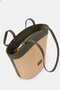 Bag Women's Tote Bag Shoulder Bag Straw Bag Summer Large Handbag Leather Celeste Khaki - 2