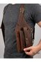 Atlas Genuine Leather Men's Holster Bag |   Handmade Chest and Shoulder Bag - 5