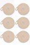 Cream 6-Piece Coaster Set
