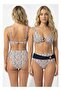 Bikini Printed O-Ring Set (White/BlackRed Dot)