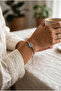 Zircon Blue Evil Eye Bead Figured Bracelet with Chain and Elevator Closure - 2