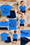 100% Cotton Hopidik Skateboarded Cute Dino Printed Top and Bottom Two-Piece Summer Baby Set - 5