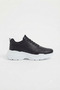 Zrc089 High Quality Premium Thick Sole Casual Men's Sneaker Black White - 4