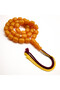 Muski Afghani Rosary 33 Beads 15x17.5mm Golden Amber Prayer Beads Tasbih 133g Yellow & Burgundy Braided Tassel - 3