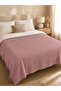 Rose Color Waffle Pike 180X220 cm Tufted Double Bedspread Sofa and Sofa Cover - 2