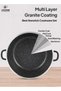 Life Smile 8-Piece Nonstick Granite Cookware Set – Oven-Safe Casseroles with Stainless Steel Rim | Includes 24/28/32 cm Soup Pots with Lids and 28cm Shallow Pot with Lid - 2