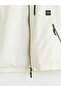Xside Beige Standard Fit Hooded Men's Raincoat - 7