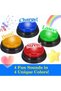 4-Pack Game Buzzers with Lights & Sound – Family Feud Style Answer Buzzers for Kids & Adults, Classroom Quiz & Party Game Set - 8