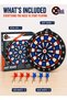 Innov8 Target Attack 14-Inch Soft-Tip Dart Board Set with 6 Plastic-Tip Darts, Wall-Hanging Indoor Family Target Game for Home, Playroom, Parties, Beginners, Kids 3+ and Adults, Model 22914 - 7