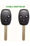 Civic C-Rv Accord Jazz Compatible Remote Key Protection Case Auto Keychain with 3 Keys White Gold - 4