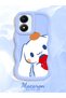 Vivo Y02S Compatible Case Camera Protector Blue Silicone Couple Phone Case Line Pattern - 2