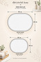 Non-Slip Based Washable 2-Piece Oval Gray Bath Mat and Toilet Set – Cat Pattern Bathroom Rug - 6