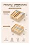 SOTEN 2 Pcs Underwear Sock Bra Organizer Drawer Storage Box Set, Foldable Closet Storage Divider for Bras, Panties, Socks & Underwear, Stackable Washable Fabric Storage Bins - 4