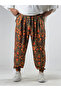 Floral Patterned Wrinkled Men's Jogger Pants Coc3294 - 3
