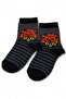 Boy's Gray 3-4 Years Old Dog Figured Socks Set of 5 - 4
