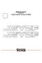 Yamaha the hard yzf sticker high quality foil 2 pieces sticker label - 2