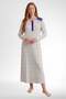 Mecit 6359 Purple Women's Long Dressing Gown Nightgown Set - 7