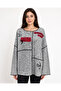 Women's Oversize Round Neck Gray Blouse