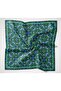Soft Scarf Geometric Emerald Green 90X90 - 5