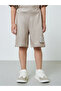 Boys Beige Graphic T-Shirt And Shorts Set - 5