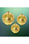 Brass Emboss Round Shape Sugar Bowl With Gold Finish(diameter 5''x height 6''x weight0.700gram) - 2