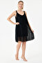 Black Italian Lace Short Dress with Straps, Sizes 40 - 44 - 4