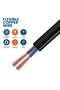 2 Core 30 Meter Black PVC Insulated Electrical Cable Wire, 1.5MM - 3