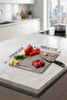 Non-Slip Silicone Based Stainless Steel Cutting Board Hygienic Cutting Board Stain Resistant Cutting Board - 7