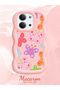 Redmi 15C 4g Compatible Case with Camera Protector Pink Silicone Couple Phone Case Butterfly Pattern - 2