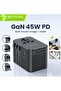محول شحن سريع عالمي PC-2080 GaN PD بقوة 45 واط مع منفذ تيار متردد و8 منافذ USB ومنفذ USB-C - 2