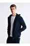 Hilfa New Season Hooded Basic Men's Zippered Sweatshirt - 3