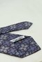 Coffee - Navy Blue Motif Pattern Italian Silk Tie İk2477 - 7