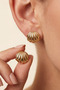 Starfish, Oyster, and Minimal Triple Earring Set - 2