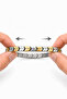 Men's Steel Bracelet - Segmented Gun Men's Magnetic Elastic Men's Bracelet - 2